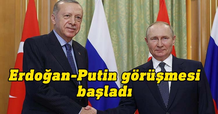 Erdoğan ile Rusya Devlet Başkanı Putin görüşmesi başladı