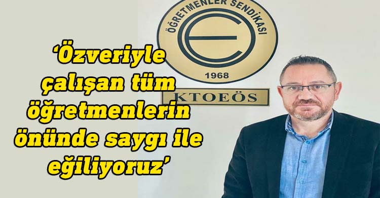 KTOEÖS Başkanı Elmalı, Öğretmenler Günü nedeniyle mesaj yayımladı