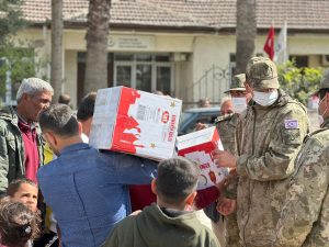 Güvenlik Kuvvetleri Komutanlığı'nın deprem yardım faaliyetleri sürüyor